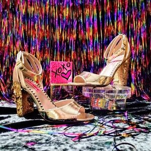 Betsy Johnson flip sequin heels